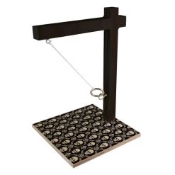 BarProducts.com SPECIAL COLLECTIONS Tabletop Ring Toss Game - Black Skull Pattern