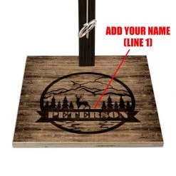 BarProducts.com Customizable Tabletop Ring Toss Game - Rustic Outdoors