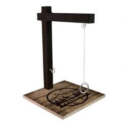 BarProducts.com Customizable Tabletop Ring Toss Game - Rustic Outdoors