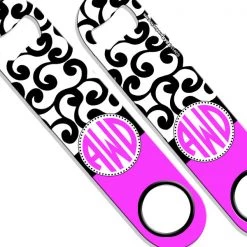 BarProducts.com ADD YOUR NAME SPEED Bottle Opener – Monogram Swirls BAR TOOLS