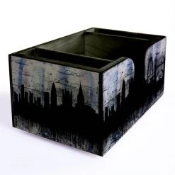 BarProducts.com Wooden Bar Caddy - City Scene BAR SUPPLIES