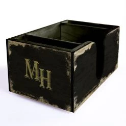 BarProducts.com Customizable Wooden Bar Caddy - Classic Cocktails BAR SUPPLIES