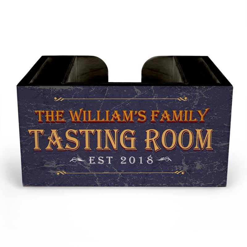 custom-wood-caddy-tasting-web_front.jpg BarProducts.com Customizable Wooden Bar Caddy - Tasting Room