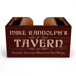 BarProducts.com BAR SUPPLIES Customizable Wooden Bar Caddy - Tavern