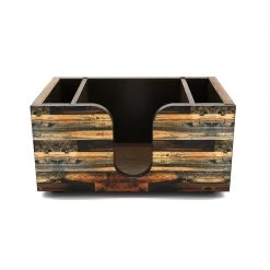 BarProducts.com Wooden Bar Caddy - Rustic Wood Planks 4 BarProducts.com Wooden Bar Caddy - Rustic Wood Planks