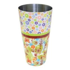 BarProducts.com Cocktail Shaker Tin - Printed Designer Series - 28oz Weighted - Cute Floral