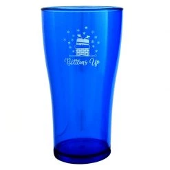 BarProducts.com Bottoms Up Polycarbonate Cup - Blue - 2 Sizes Available Drinkware