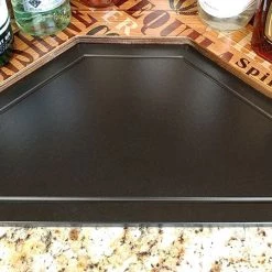 BarProducts.com KITCHEN, DINING & SERVICE Counter Caddies™ - NATURAL - CORNER Shelf - Barista Theme