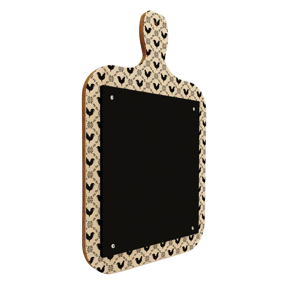 cutting-board-shaped-chalkboard-sign-ROOSTER-WEB-3.jpg BarProducts Handcrafted SPECIAL COLLECTIONS Wood Plaque Menu - Cutting Board Shaped Chalkboard - Rooster Design