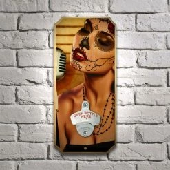 BarProducts.com Mi Cancion - Wood Plaque Wall Mounted Bottle Opener Featured Artists
