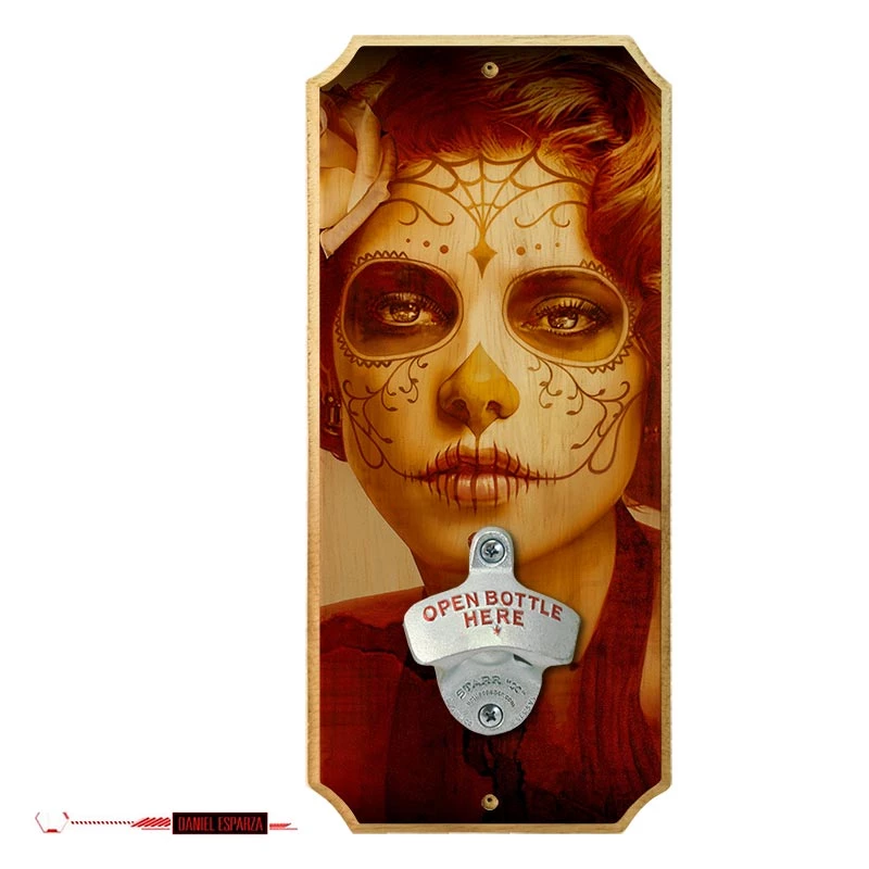 daniel-esparza-vendimilla-wall-plaque-bottle-opener.jpg BarProducts.com Vendimilla - Wood Plaque Wall Mounted Bottle Opener