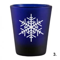 BarProducts.com Novelty Glassware Printed Blue Shot Glasses - Snowflakes - 1.5 Ounce 5 BarProducts.com Novelty Glassware Printed Blue Shot Glasses - Snowflakes - 1.5 Ounce