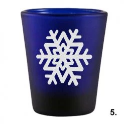BarProducts.com Novelty Glassware Printed Blue Shot Glasses - Snowflakes - 1.5 Ounce 7 BarProducts.com Novelty Glassware Printed Blue Shot Glasses - Snowflakes - 1.5 Ounce