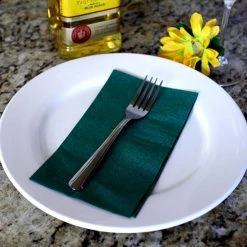 BarProducts.com BarConic® 15” X 17” 2-PLY Colored Paper Dinner Napkins – Dark Green – Pack Of 100