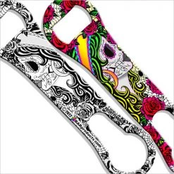 BarProducts.com V-Rod® Bottle Opener / Pour Spout Remover - Day Of The Dead Girl Bartending Bottle Openers