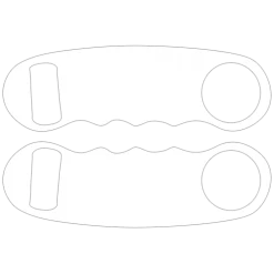 BarProducts.com PRODUCT DESIGNER Kolorcoat™ Knuckle Popper Opener - White