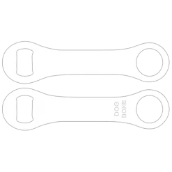 BarProducts.com Kolorcoat™ Dog Bone Bottle Opener - White