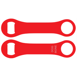 BarProducts.com PRODUCT DESIGNER Kolorcoat™ Dog Bone Bottle Opener - Red