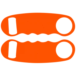 BarProducts.com Kolorcoat™ Knuckle Popper Opener - Orange