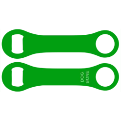 BarProducts.com Kolorcoat™ Dog Bone Bottle Opener - Green