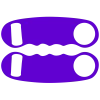 BarProducts.com Kolorcoat™ Knuckle Popper Opener - Purple PRODUCT DESIGNER