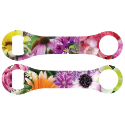 BarProducts.com PRODUCT DESIGNER Kolorcoat™ Dog Bone Bottle Opener - Flowers