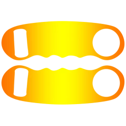 BarProducts.com Kolorcoat™ Knuckle Popper Opener - Orange To Yellow To Orange PRODUCT DESIGNER