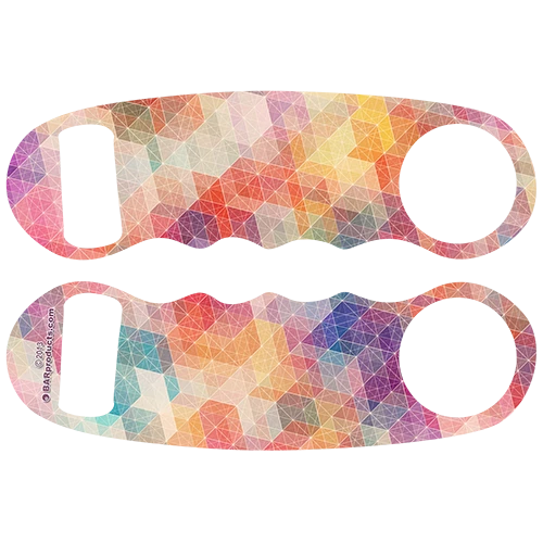 db-_0000s_0023_colorful-geometrics_2.png BarProducts.com Kolorcoat™ Knuckle Popper Opener - Colorful Geometrics PRODUCT DESIGNER