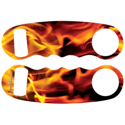 BarProducts.com PRODUCT DESIGNER Kolorcoat™ Knuckle Popper Opener - Flames