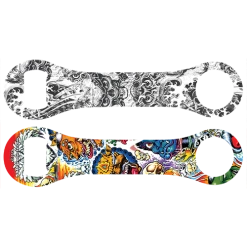 BarProducts.com PRODUCT DESIGNER Kolorcoat™ Dog Bone Bottle Opener - Tattoo