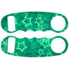 BarProducts.com Kolorcoat™ Knuckle Popper Opener - Green Stars PRODUCT DESIGNER
