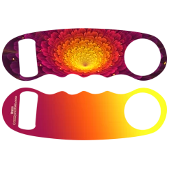 BarProducts.com PRODUCT DESIGNER Kolorcoat™ Knuckle Popper Opener - Sunrise Flower