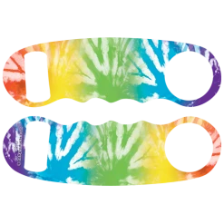 BarProducts.com Kolorcoat™ Knuckle Popper Opener - Tie Dye Zebra