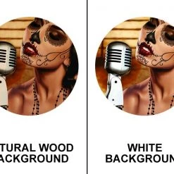 BarProducts.com Featured Artists Mi Cancion Round Wooden Table Top - Two Sizes Available 5 BarProducts.com Featured Artists Mi Cancion Round Wooden Table Top - Two Sizes Available