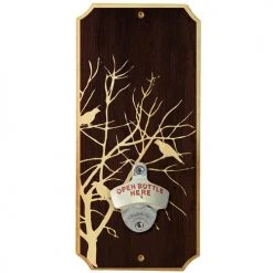 BarProducts Handcrafted Birds Kolorcoat™ Wooden Wall Bottle Opener Woodshop Made In The USA