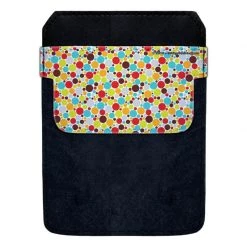 BarProducts.com DekoPokits™ DekoPokit™ Leather Bottle Opener Pocket Protector W/ Designer Flap - Retro Circles