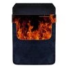 BarProducts.com DekoPokit™ Leather Bottle Opener Pocket Protector W/ Designer Flap - Flames
