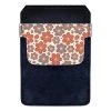 BarProducts.com Bottle Opener Accessories DekoPokit™ Leather Bottle Opener Pocket Protector W/ Designer Flap - Orange Floral