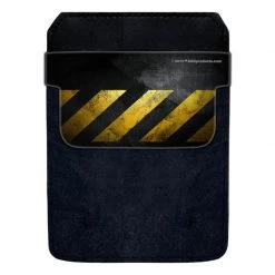 BarProducts.com Bottle Opener Accessories DekoPokit™ Leather Bottle Opener Pocket Protector W/ Designer Flap - Hazard Grunge