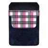 BarProducts.com DekoPokit™ Leather Bottle Opener Pocket Protector W/ Designer Flap - Pink And Grey Plaid