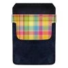 BarProducts.com DekoPokit™ Leather Bottle Opener Pocket Protector W/ Designer Flap - Colorful Plaid