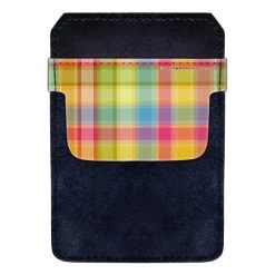 BarProducts.com DekoPokit™ Leather Bottle Opener Pocket Protector W/ Designer Flap - Colorful Plaid