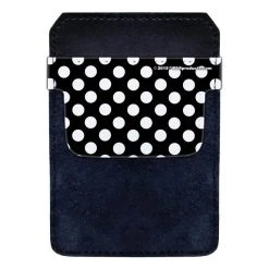 BarProducts.com DekoPokit⢠Leather Bottle Opener Pocket Protector W/ Designer Flap - Black And White Polka Dots
