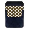 BarProducts.com DekoPokit™ Leather Bottle Opener Pocket Protector W/ Designer Flap - Brown And White Polka Dots Bottle Opener Accessories