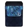 BarProducts.com DekoPokit™ Leather Bottle Opener Pocket Protector W/ Designer Flap - Blue Snakeskin Bottle Opener Accessories