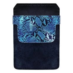 BarProducts.com DekoPokit⢠Leather Bottle Opener Pocket Protector W/ Designer Flap - Blue Snakeskin Bottle Opener Accessories