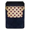 BarProducts.com DekoPokit™ Leather Bottle Opener Pocket Protector W/ Designer Flap - Purple And Tan Stars