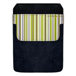 BarProducts.com DekoPokit™ Leather Bottle Opener Pocket Protector W/ Designer Flap - Green Stripes Bottle Opener Accessories