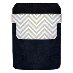 BarProducts.com DekoPokit™ Leather Bottle Opener Pocket Protector W/ Designer Flap - Tan Zig Zag