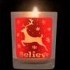 BarProducts.com Votive/Shot Glass - Reindeer Believe - 2.5 Ounce Holiday Bar Products